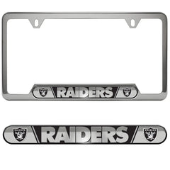 Fanmats Las Vegas Raiders Embossed License Plate Frame Fanmats