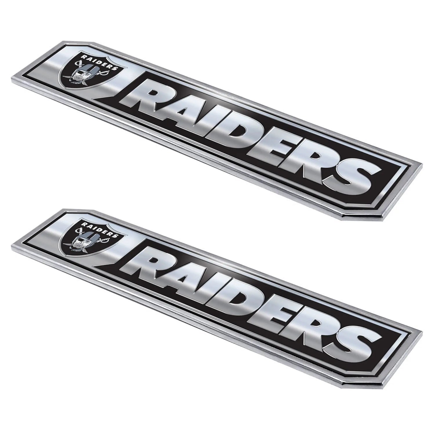 Fanmats Las Vegas Raiders Embossed Truck Emblem 2pk Fanmats