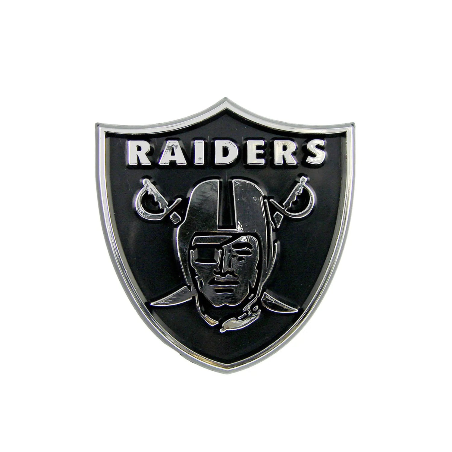 Fanmats Las Vegas Raiders Molded Chrome Emblem Fanmats