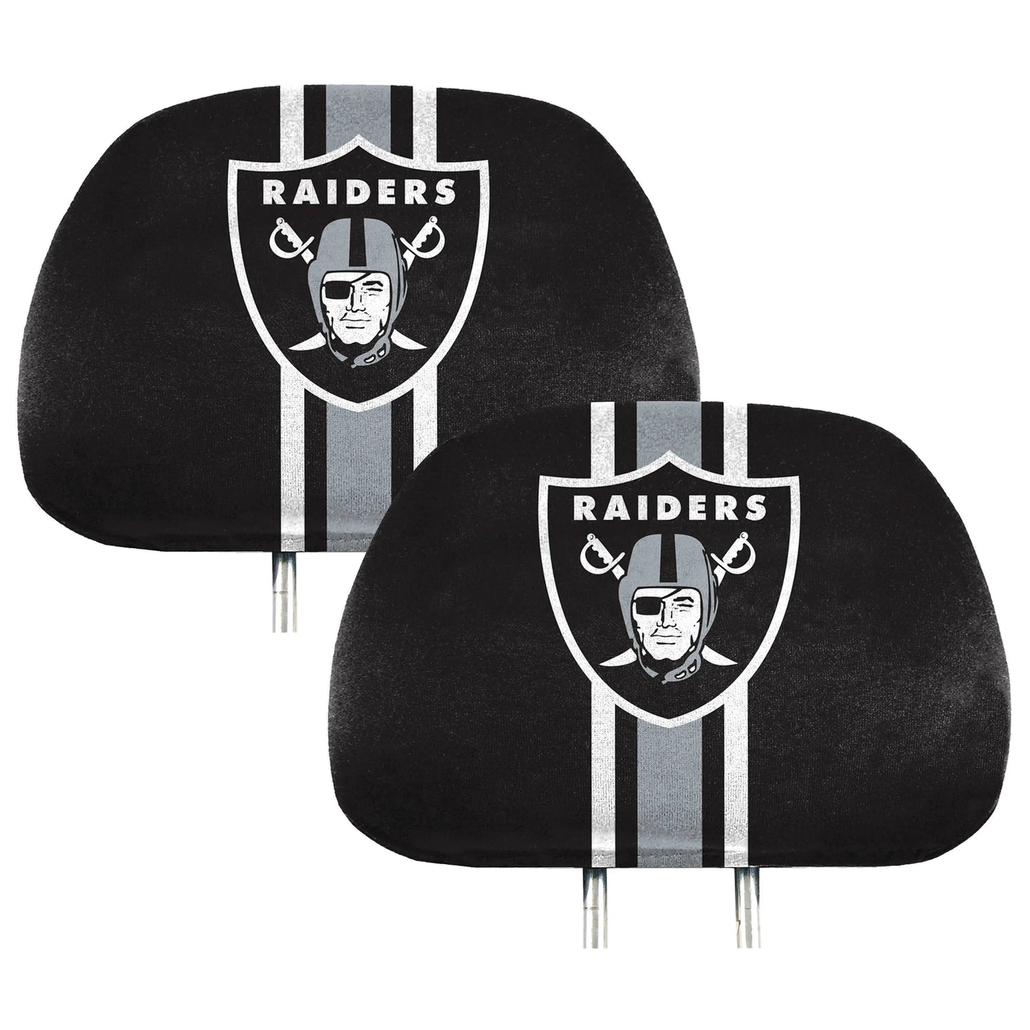 Fanmats Las Vegas Raiders Printed Headrest Cover Fanmats