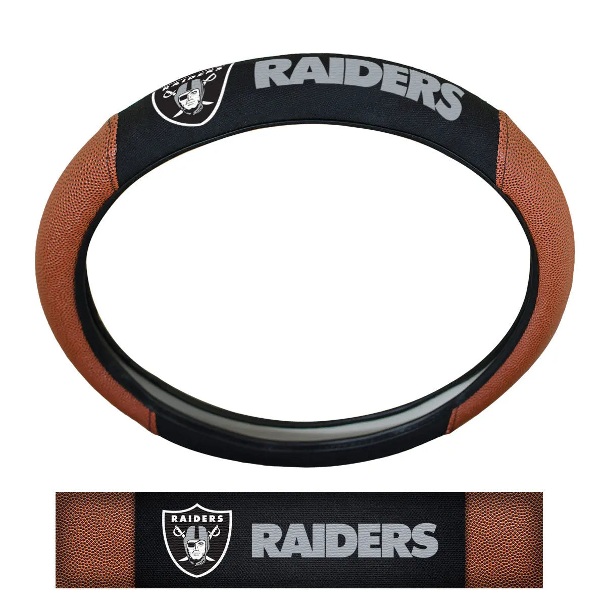 Fanmats Las Vegas Raiders Sports Grip Steering Wheel Cover Fanmats