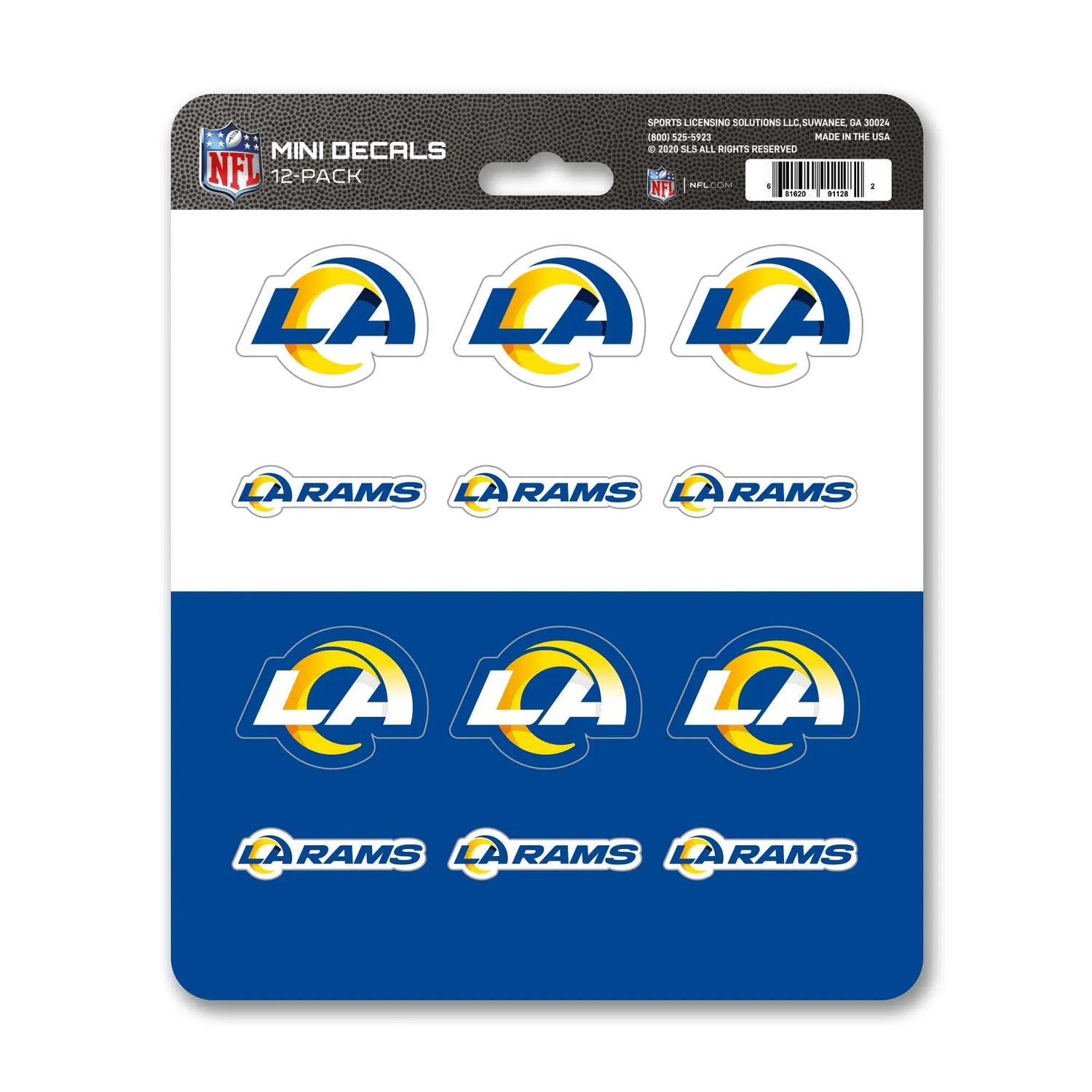 Fanmats Los Angeles Rams Mini Decal 12pk Fanmats