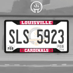 Fanmats Louisville Cardinals License Plate Frame - Black Fanmats