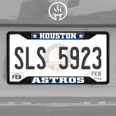 Fanmats MLB Houston Astros License Plate Frame - Black Fanmats