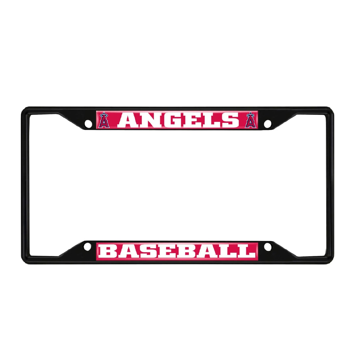 Fanmats MLB Los Angeles Angels License Plate Frame - Black Fanmats