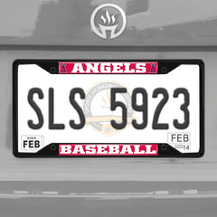 Fanmats MLB Los Angeles Angels License Plate Frame - Black Fanmats