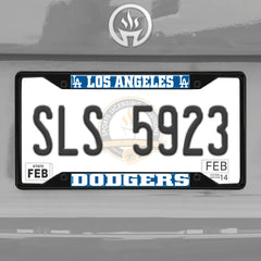 Fanmats MLB Los Angeles Dodgers License Plate Frame - Black Fanmats