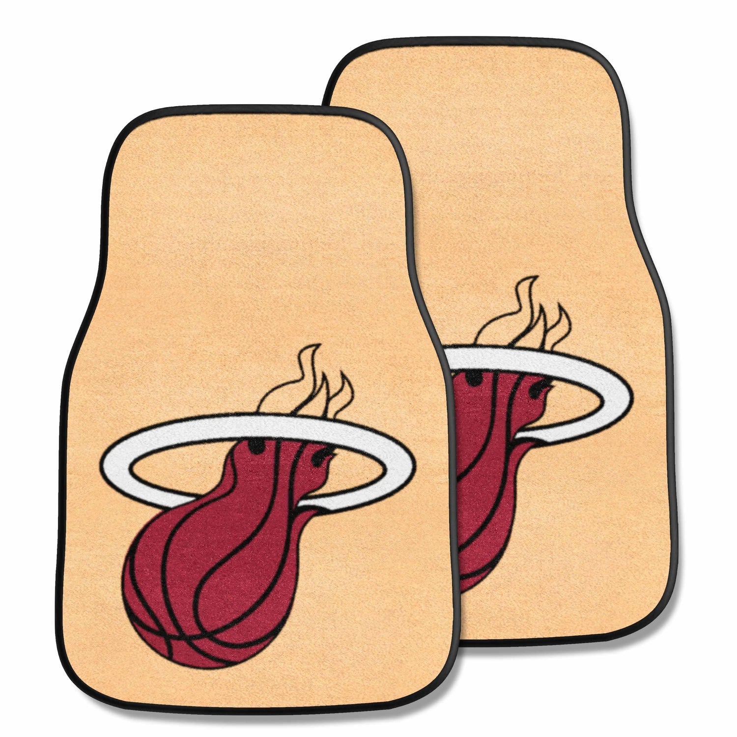 Fanmats Miami Heat 2pc Carpet Car Mat Set Fanmats