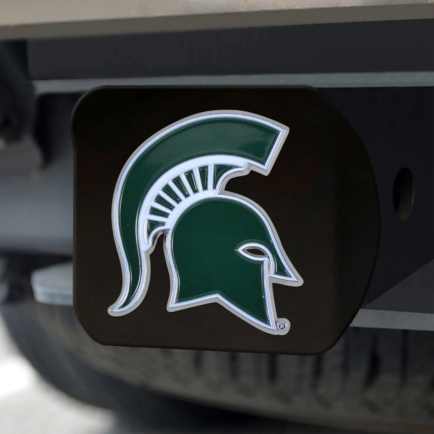 Fanmats Michigan State Spartans Color Hitch Cover - Black Fanmats