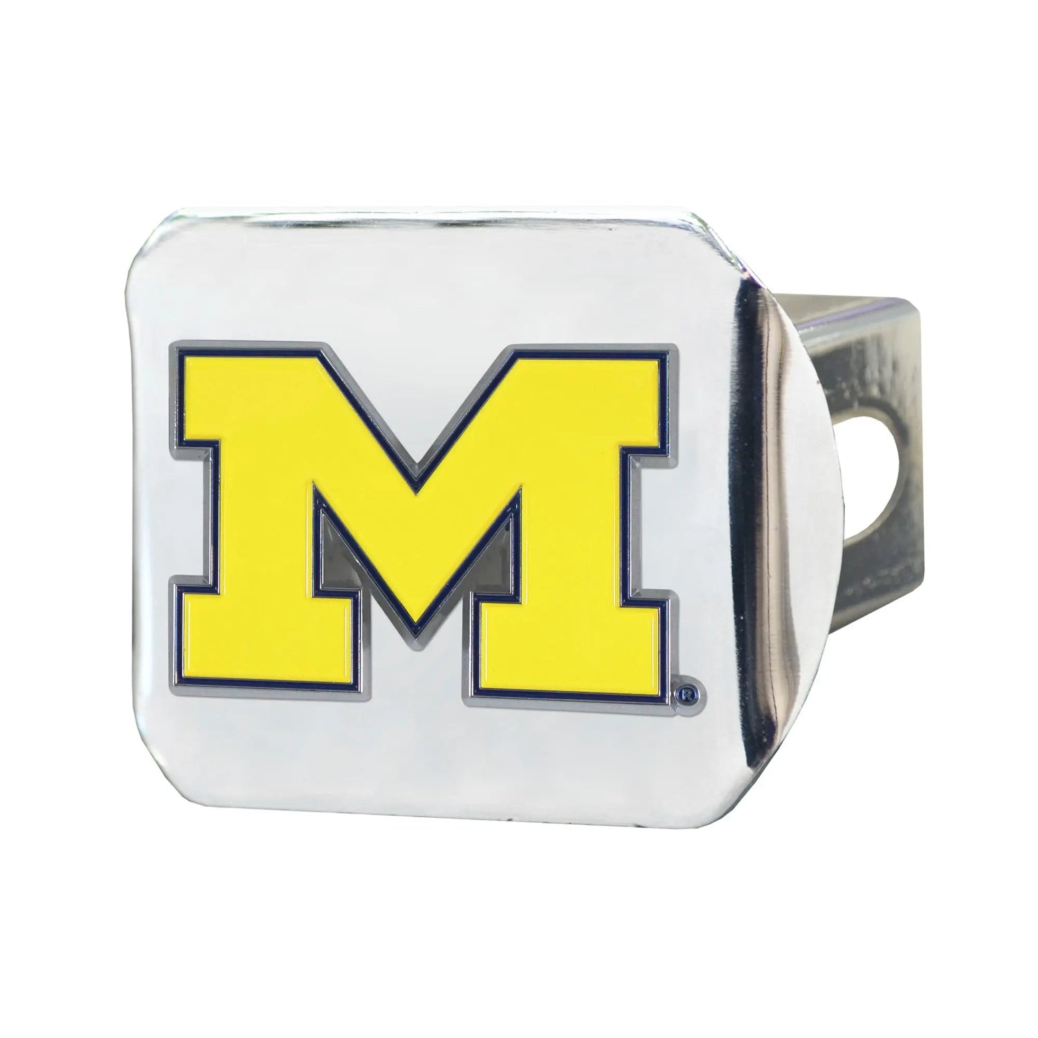 Fanmats Michigan Wolverines Color Hitch Cover - Chrome Fanmats