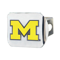 Fanmats Michigan Wolverines Color Hitch Cover - Chrome Fanmats