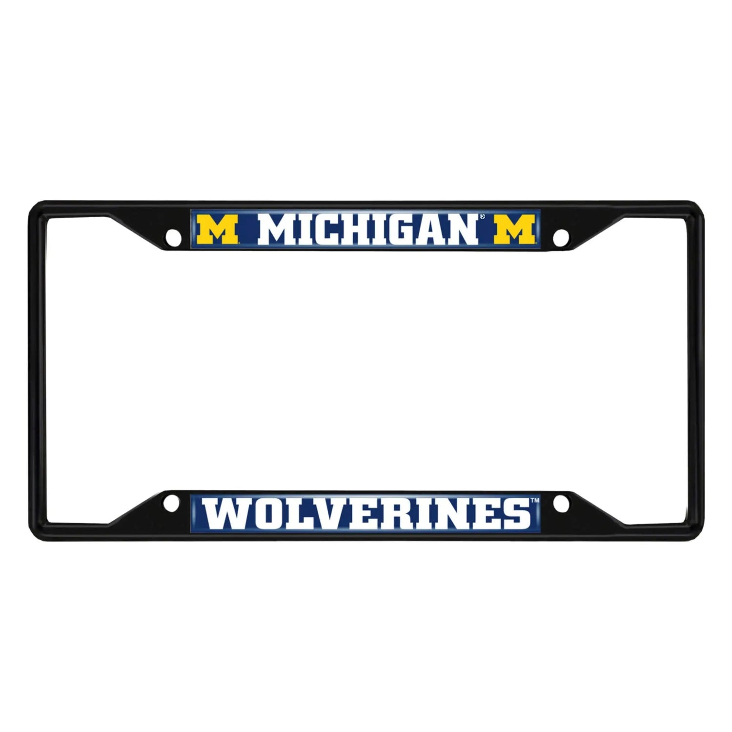 Fanmats Michigan Wolverines License Plate Frame - Black Fanmats