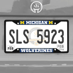 Fanmats Michigan Wolverines License Plate Frame - Black Fanmats