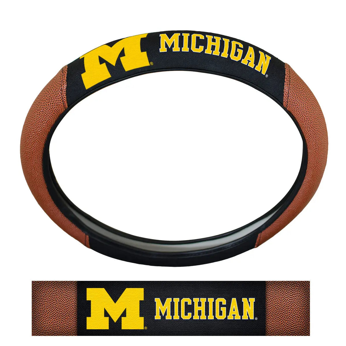 Fanmats Michigan Wolverines Sports Grip Steering Wheel Cover Fanmats