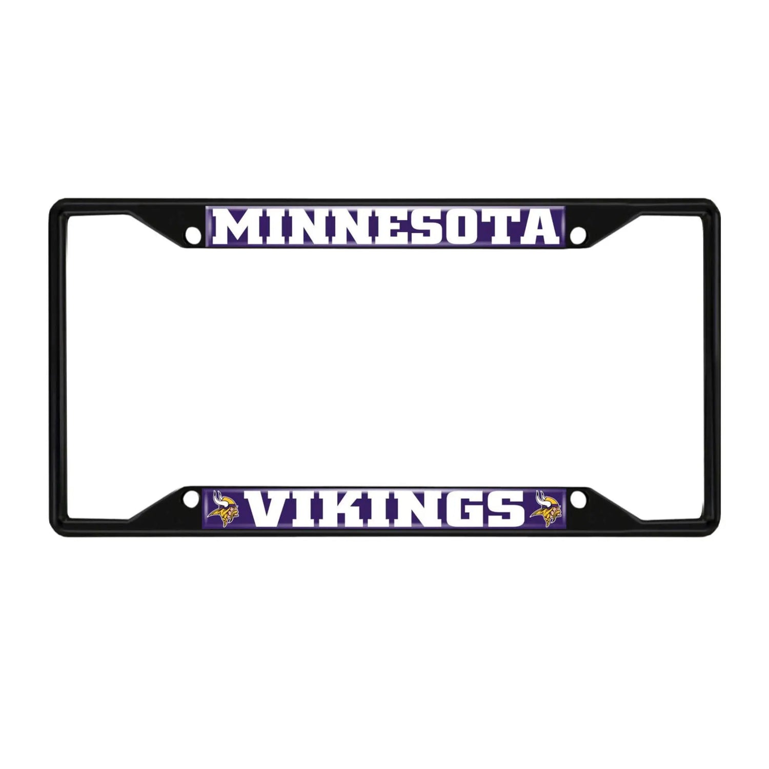 Fanmats Minnesota Vikings License Plate Frame - Black Fanmats