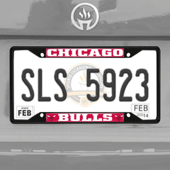 Fanmats NBA Chicago Bulls License Plate Frame - Black Fanmats