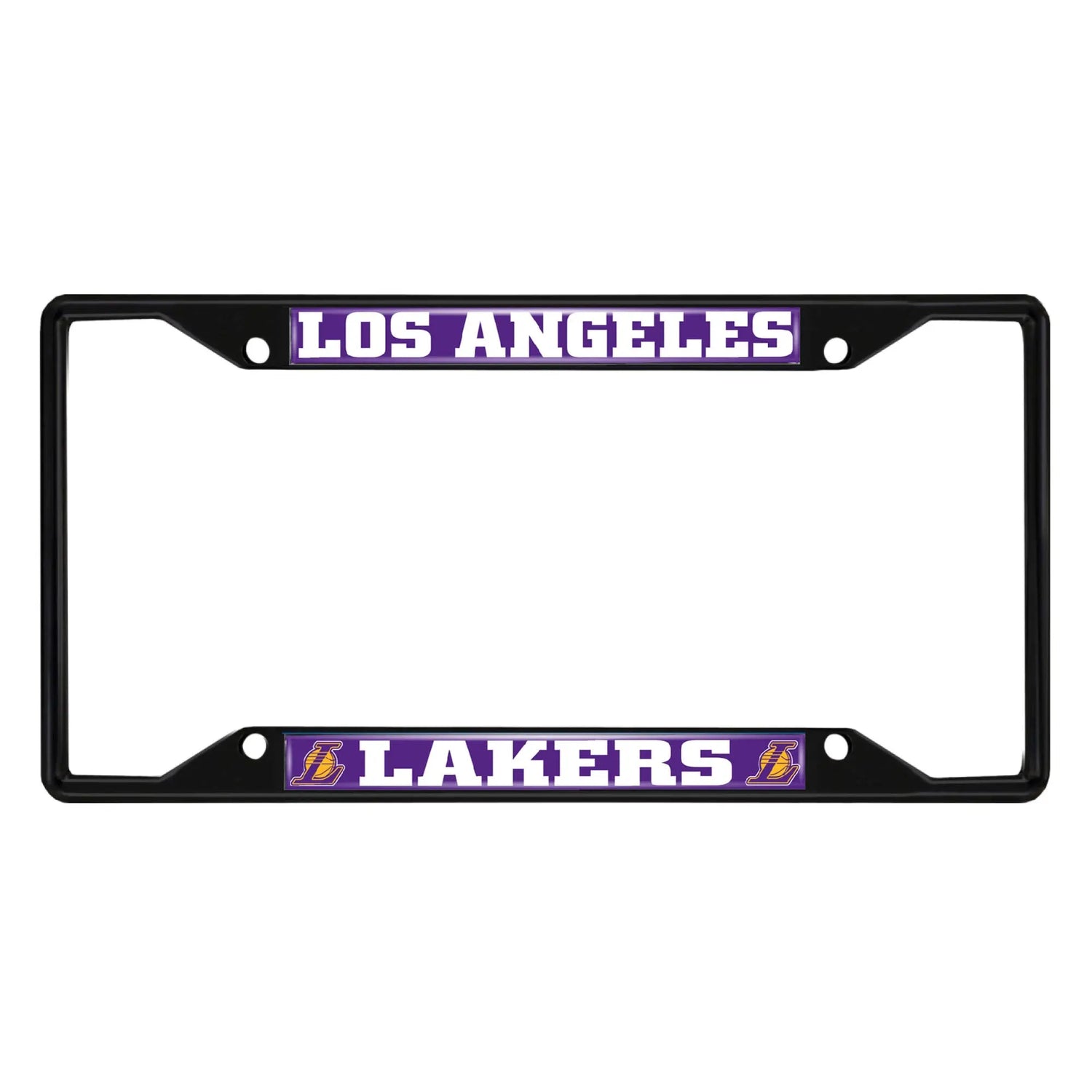 Fanmats NBA Los Angeles Lakers License Plate Frame - Black Fanmats