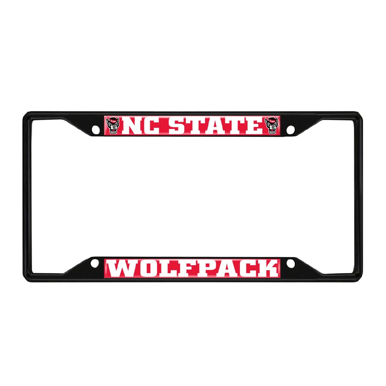 Fanmats NC State Wolfpack License Plate Frame - Black Fanmats