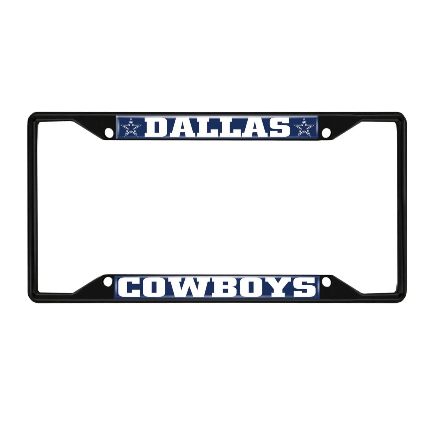 Fanmats NFL Fallas Cowboys License Plate Frame - Black Fanmats