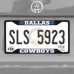 Fanmats NFL Fallas Cowboys License Plate Frame - Black Fanmats