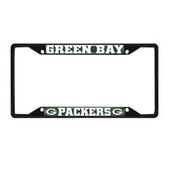 Fanmats NFL Green Bay Packers License Plate Frame - Black Fanmats