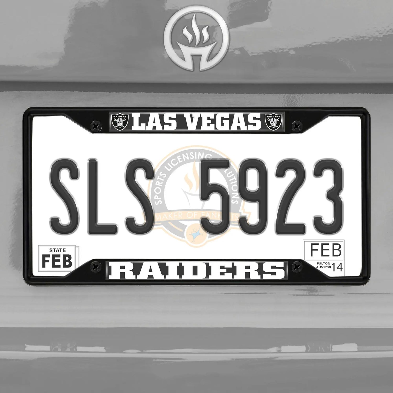 Fanmats NFL Las Vegas Raiders License Plate Frame - Black Fanmats