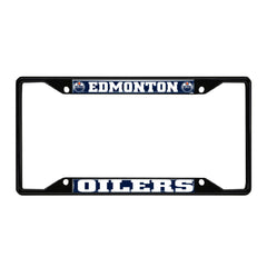 Fanmats NHL Edmonton Oilers License Plate Frame - Black - PinkPro Beauty Supply