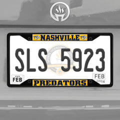 Fanmats NHL Nashville Predators License Plate Frame - Black Fanmats