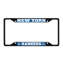 Fanmats NHL New York Rangers License Plate Frame - Black Fanmats