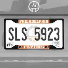 Fanmats NHL Philadelphia Flyers License Plate Frame - Black Fanmats