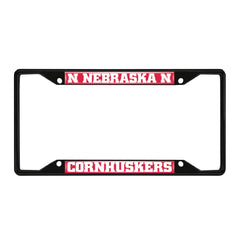 Fanmats Nebraska Cornhuskers License Plate Frame - Black Fanmats