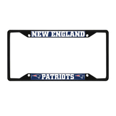 Fanmats New England Patriots License Plate Frame - Black Fanmats