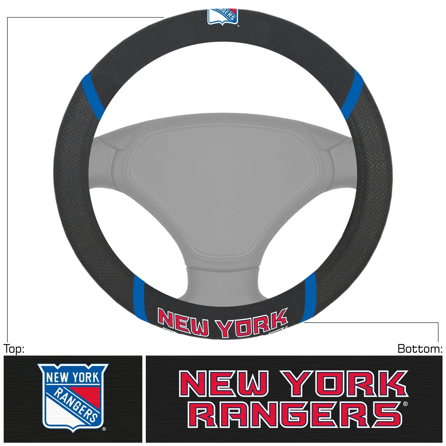 Fanmats New York Rangers Steering Wheel Cover Fanmats