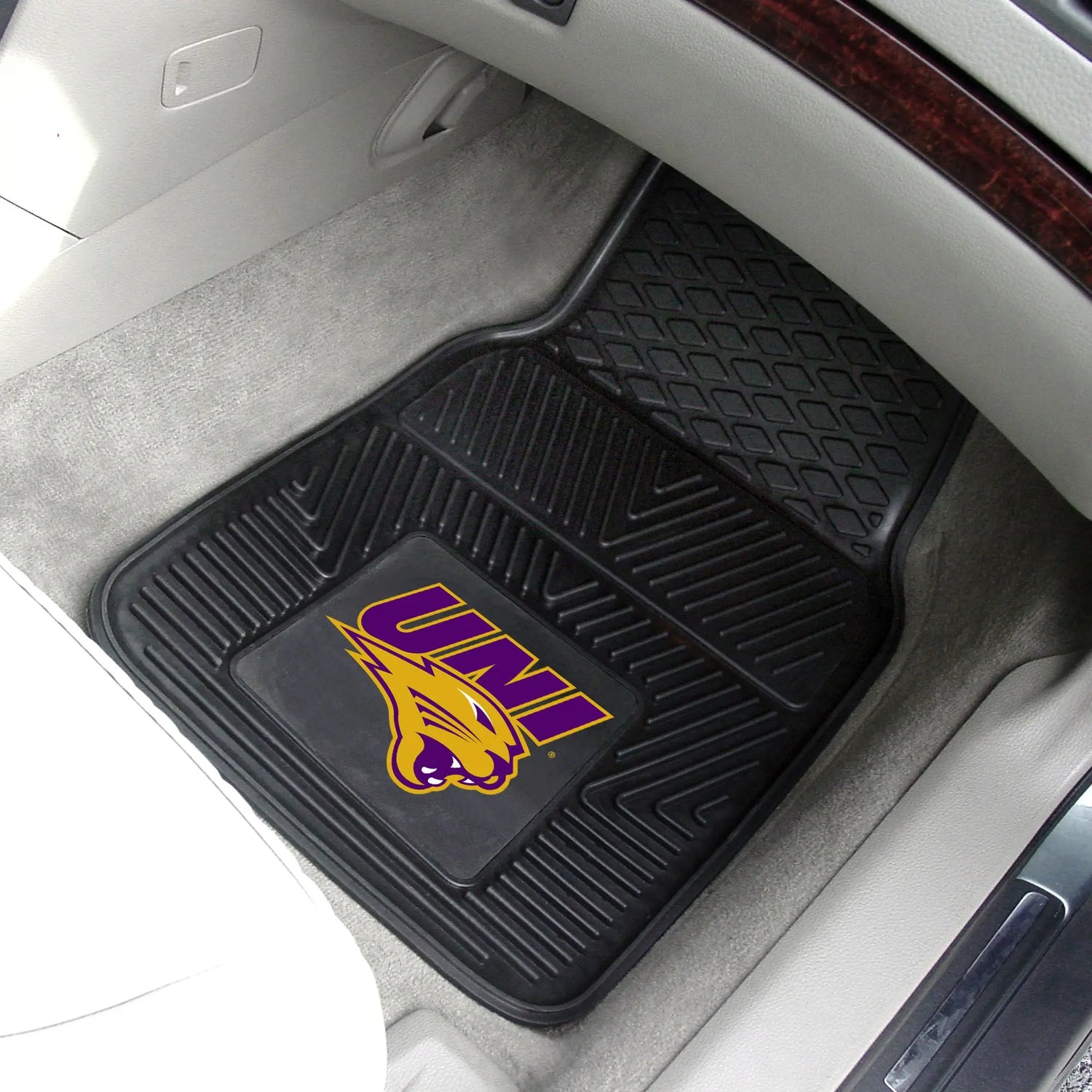 Fanmats Northern Iowa Panthers 2pc Vinyl Car Mat Set Fanmats