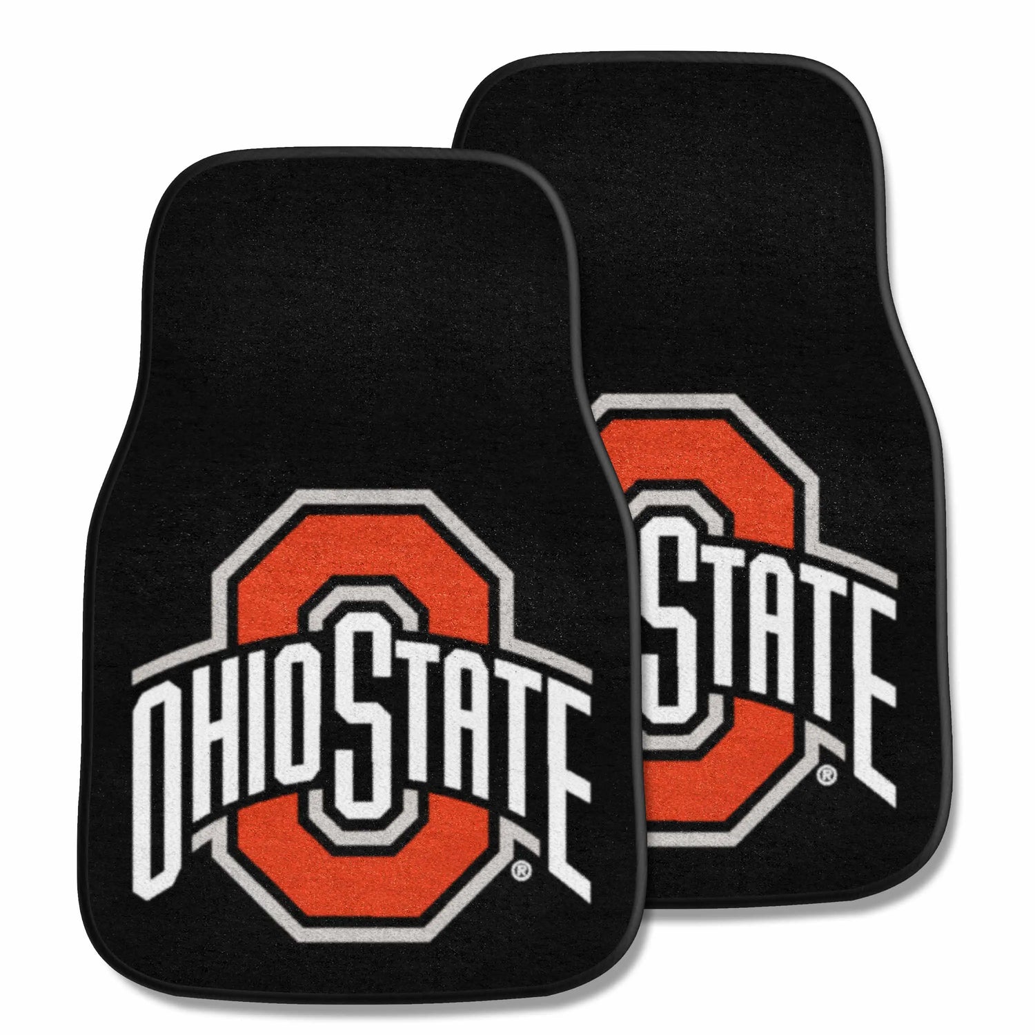 Fanmats Ohio State Buckeyes 2pc Carpet Mat Set - PinkPro Beauty Supply