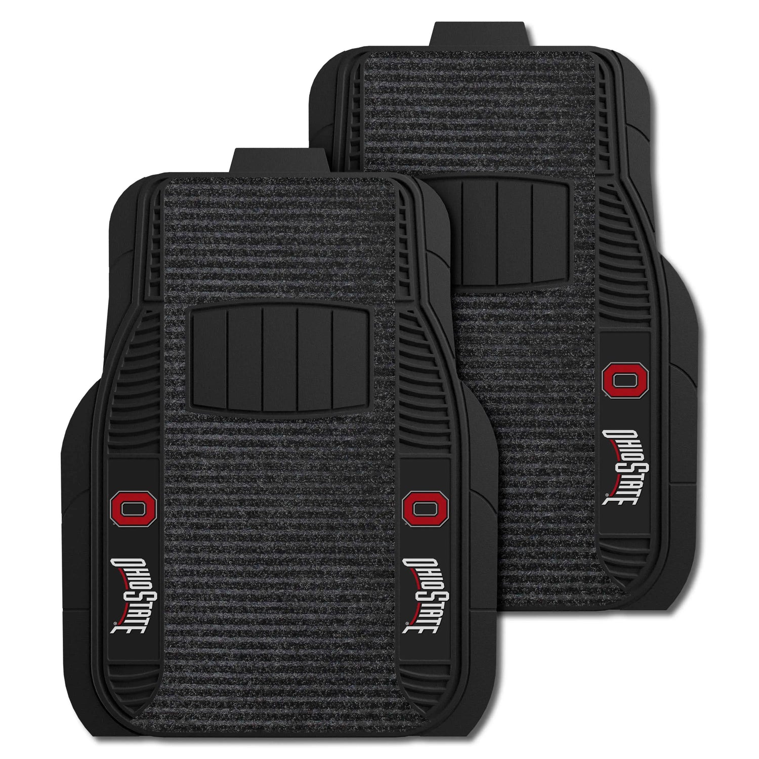 Fanmats Ohio State Buckeyes 2pc Deluxe Car Mat Set Fanmats