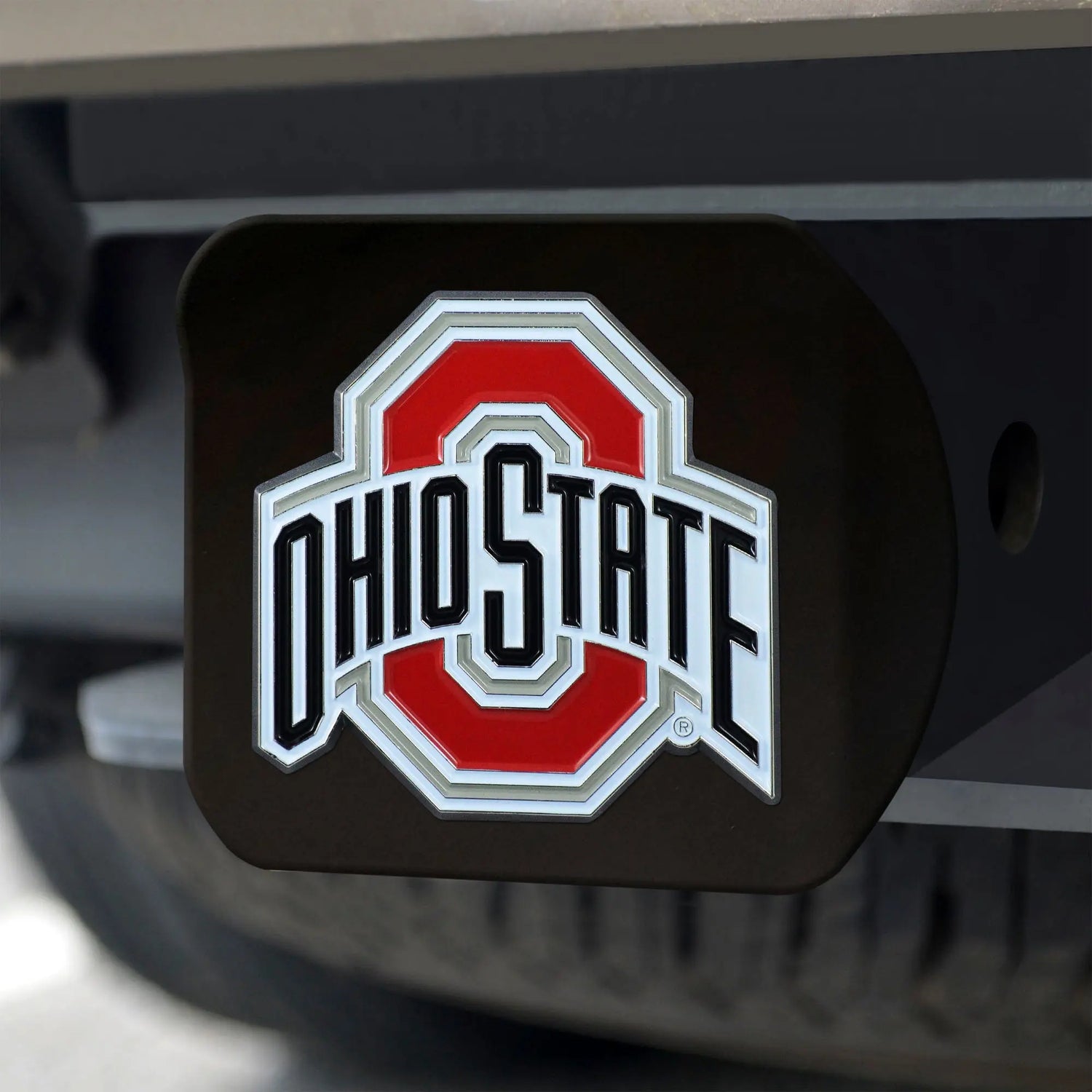 Fanmats Ohio State Buckeyes Color Hitch Cover - Black Fanmats