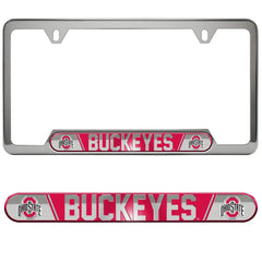 Fanmats Ohio State Buckeyes Embossed License Plate Frame Fanmats