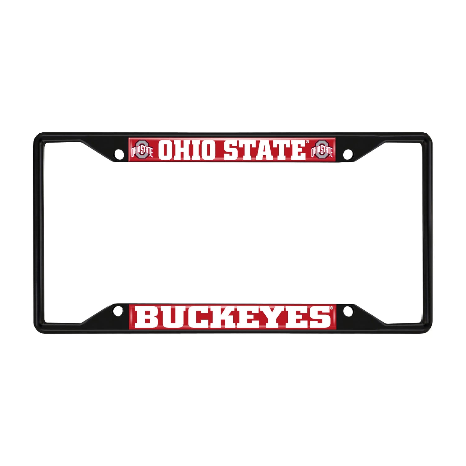 Fanmats Ohio State Buckeyes License Plate Frame - Black Fanmats