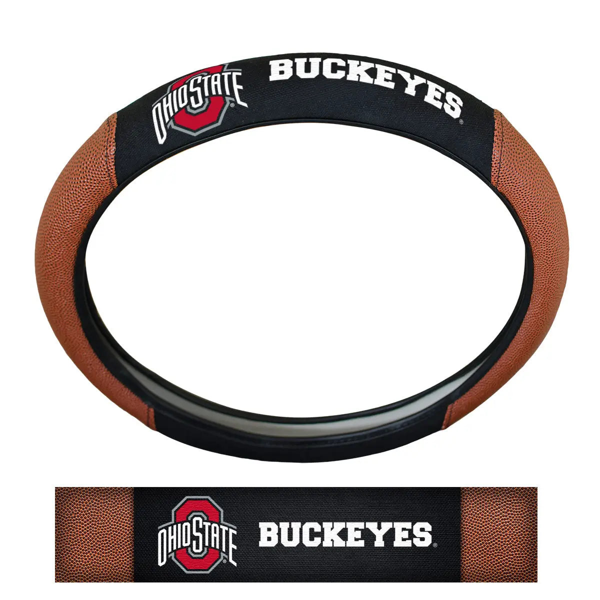 Fanmats Ohio State Buckeyes Sports Grip Steering Wheel Cover Fanmats