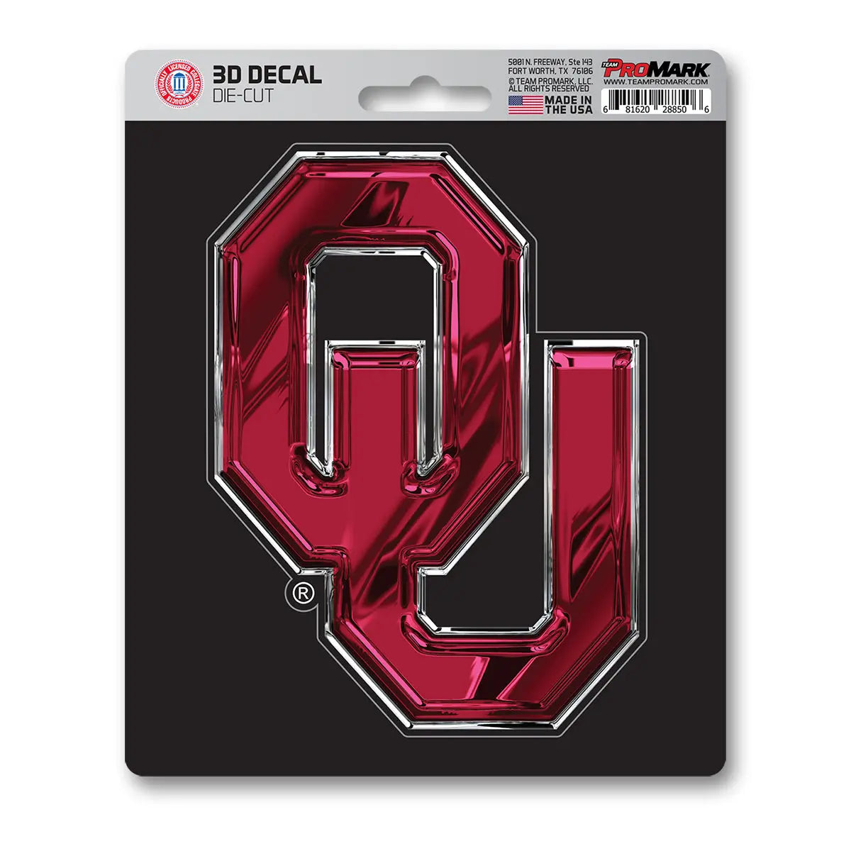 Fanmats Oklahoma Sooners 3D Decal Fanmats