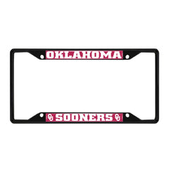 Fanmats Oklahoma Sooners License Plate Frame - Black Fanmats