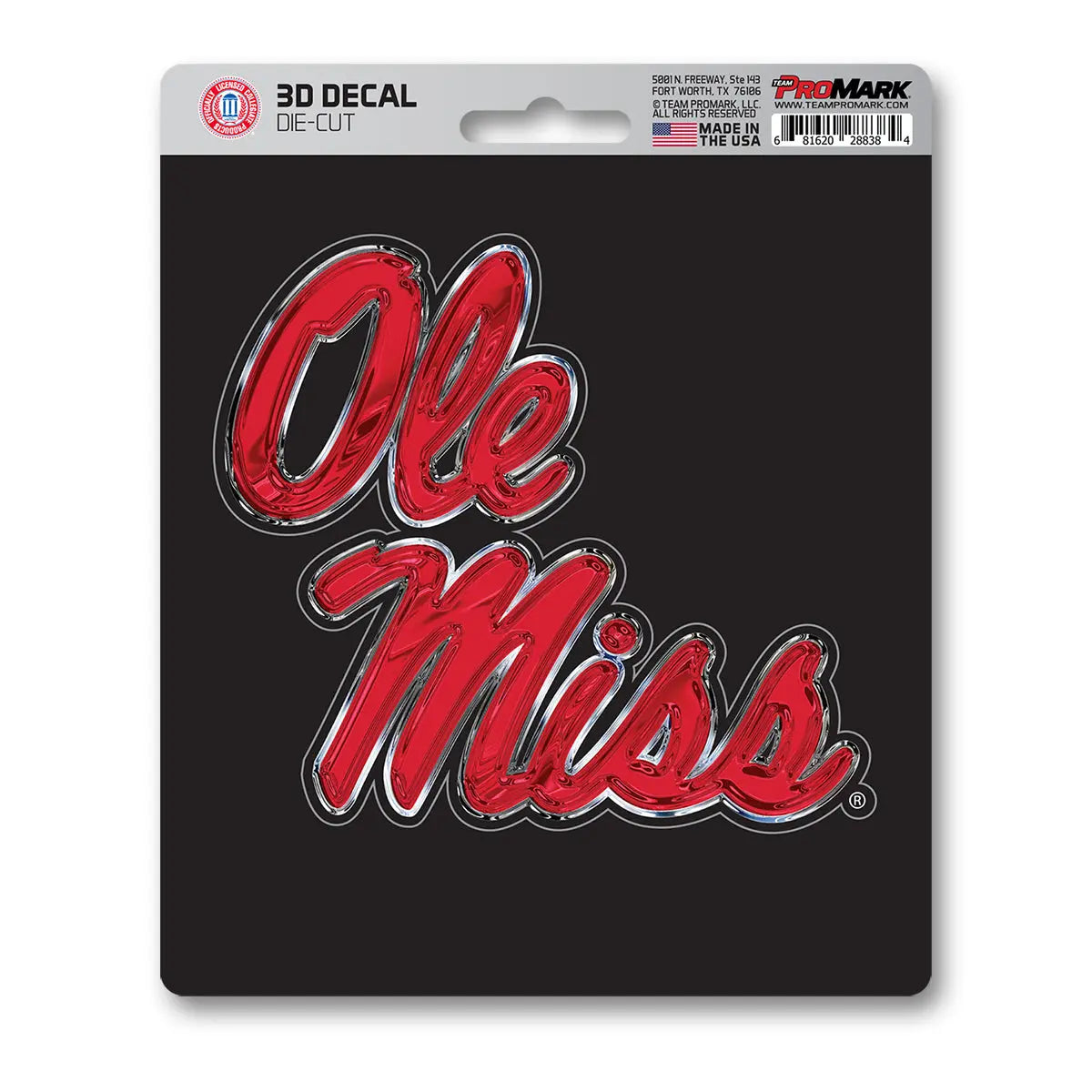 Fanmats Ole Miss Rebels 3D Decal Fanmats