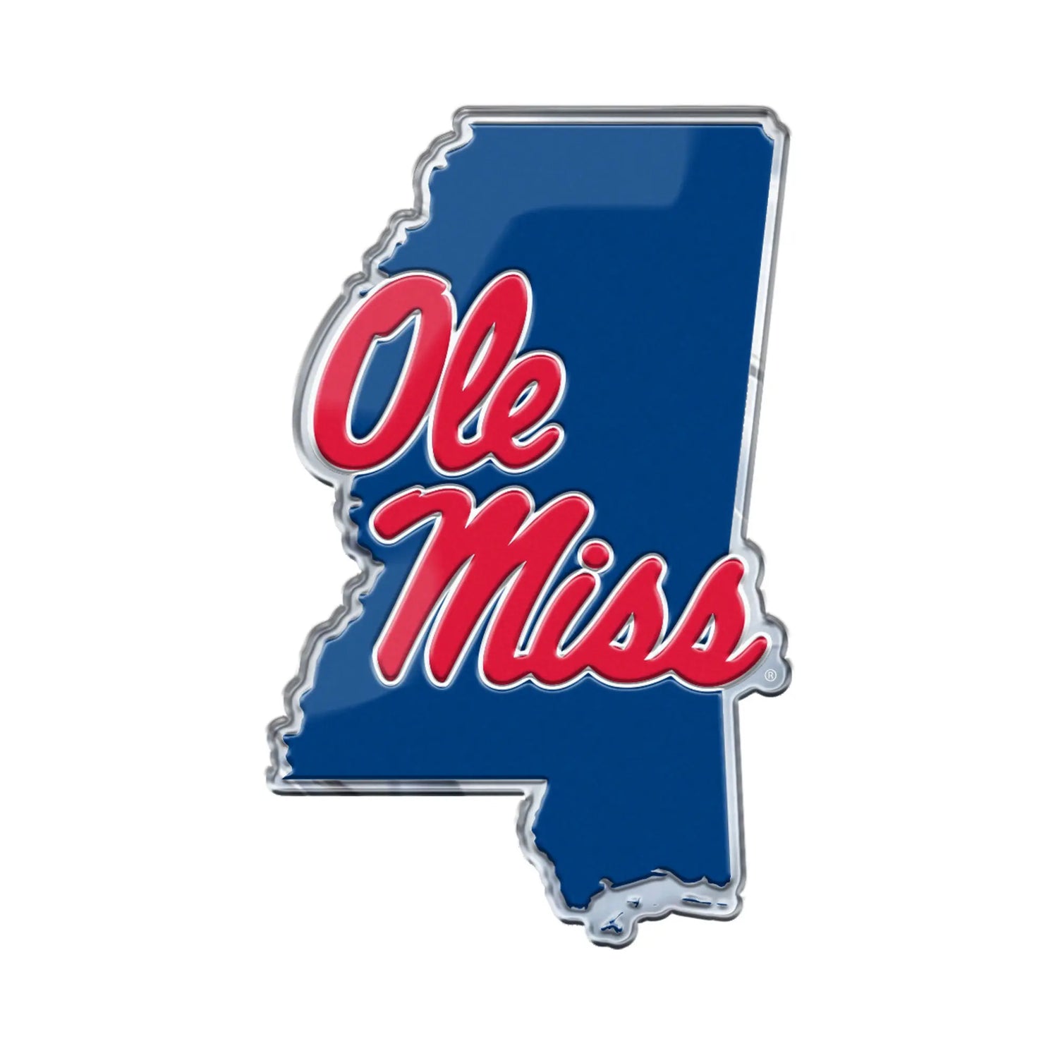 Fanmats Ole Miss Rebels Embossed State Emblem - PinkPro Beauty Supply