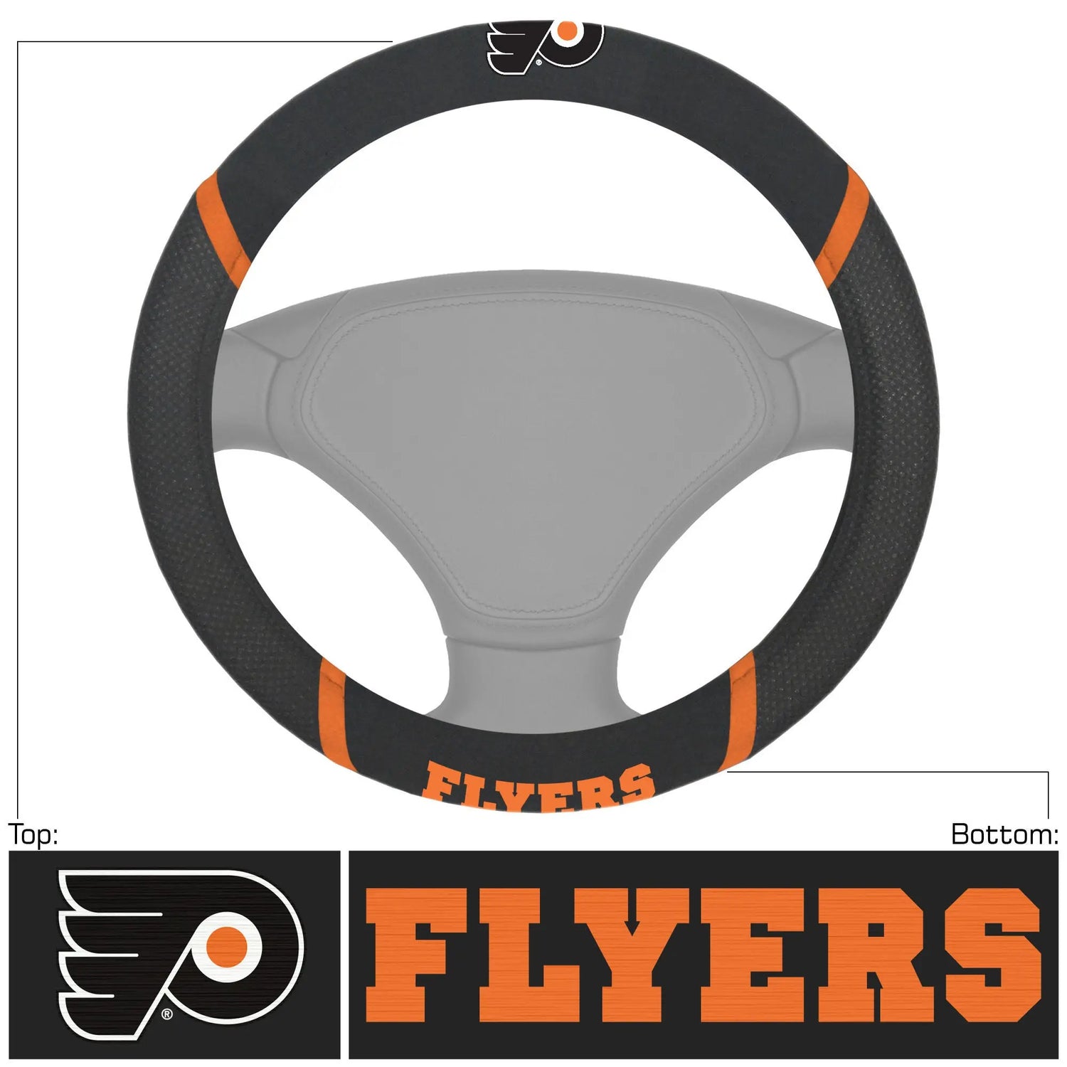 Fanmats Philadelphia Flyers Steering Wheel Cover - PinkPro Beauty Supply