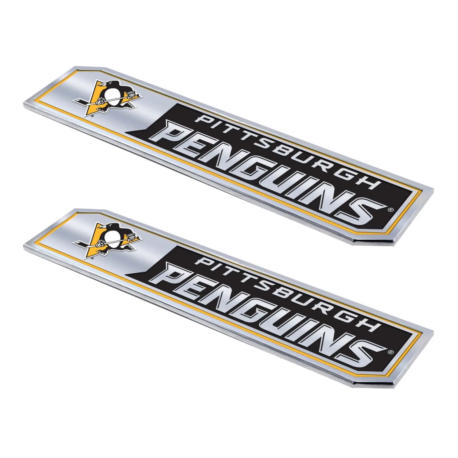 Fanmats Pittsburgh Penguins Embossed Truck Emblem 2pk Fanmats