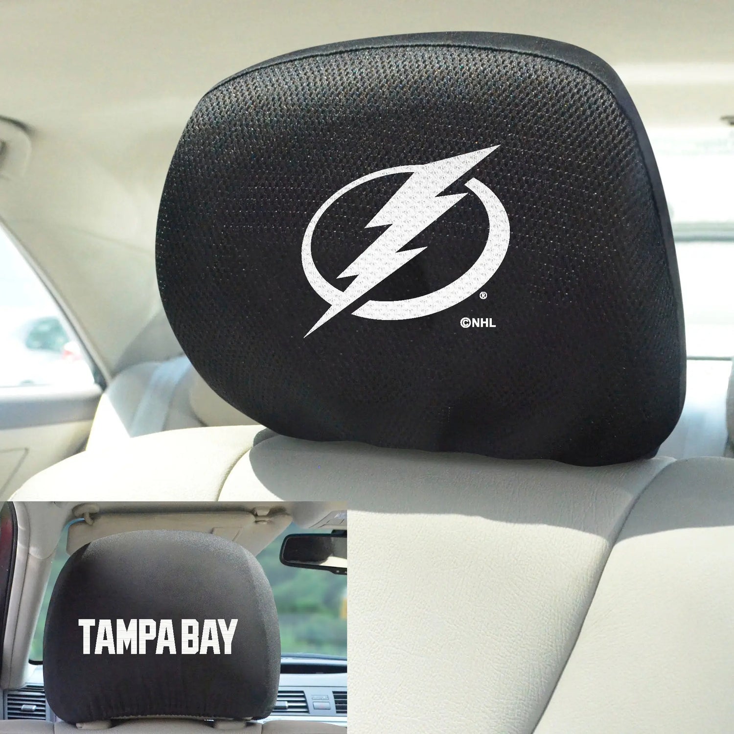 Fanmats Tampa Bay Lightning Headrest Cover Fanmats