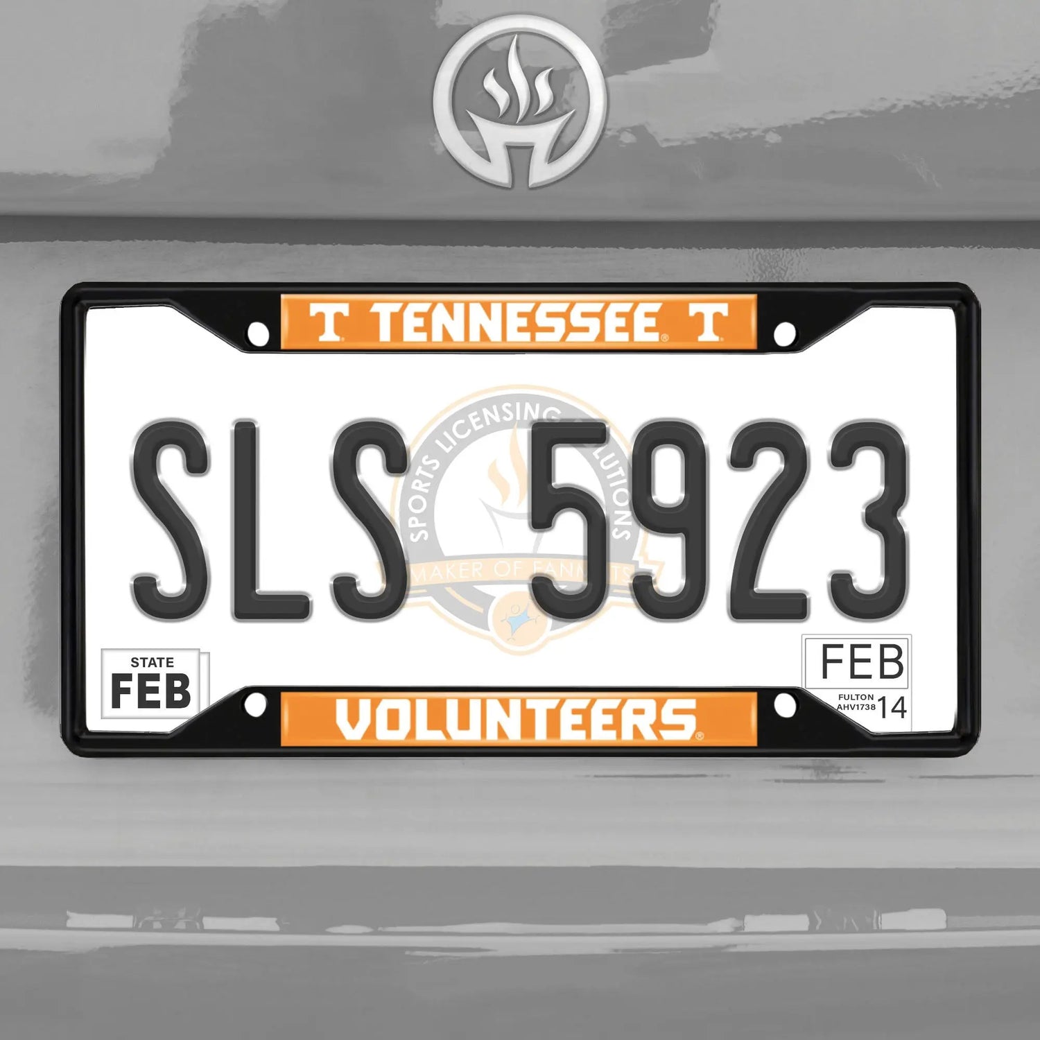 Fanmats Tennessee Volunteers License Plate Frame - Black Fanmats