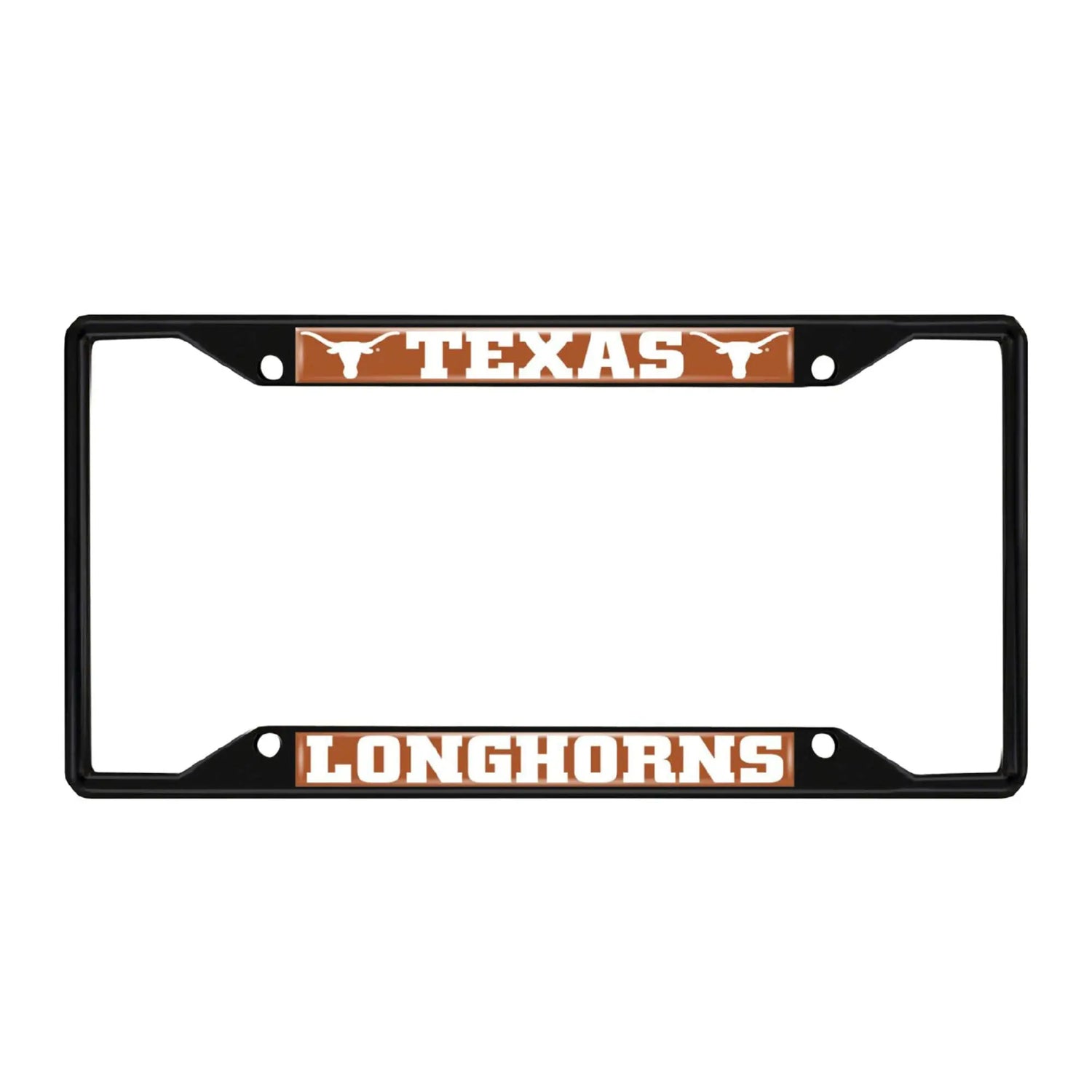 Fanmats Texas Longhorns License Plate Frame - Black Fanmats