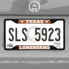 Fanmats Texas Longhorns License Plate Frame - Black Fanmats